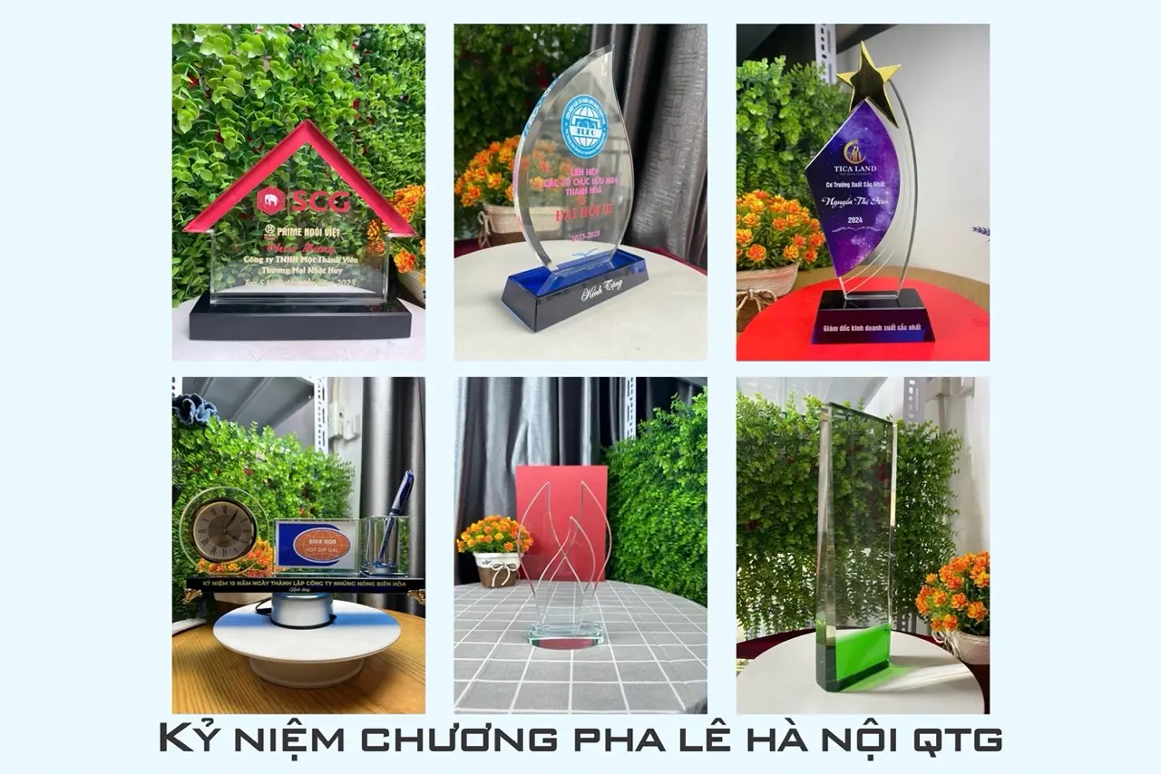 0 Quà tặng Pha lê Hà Nội QTG | Kỷ Niệm Chương Pha Lê đẹp nhất (13/11/2025)