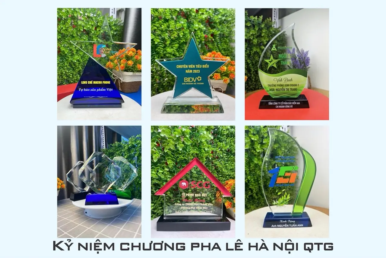 0 Quà tặng Pha lê Hà Nội QTG | Kỷ Niệm Chương Pha Lê đẹp nhất (13/11/2025)