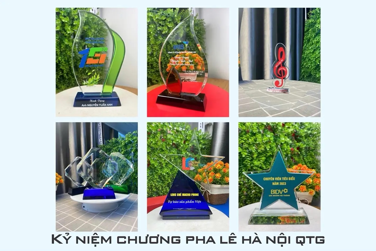 0 Quà tặng Pha lê Hà Nội QTG | Kỷ Niệm Chương Pha Lê đẹp nhất (13/11/2025)