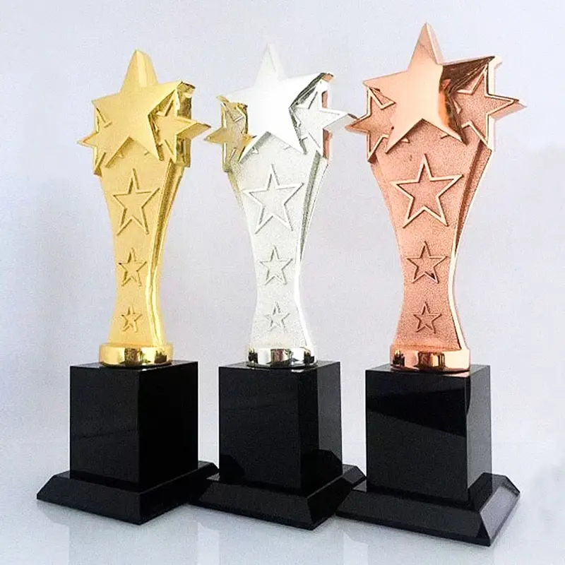 Cúp pha lê 5 sao toả sáng mã 191