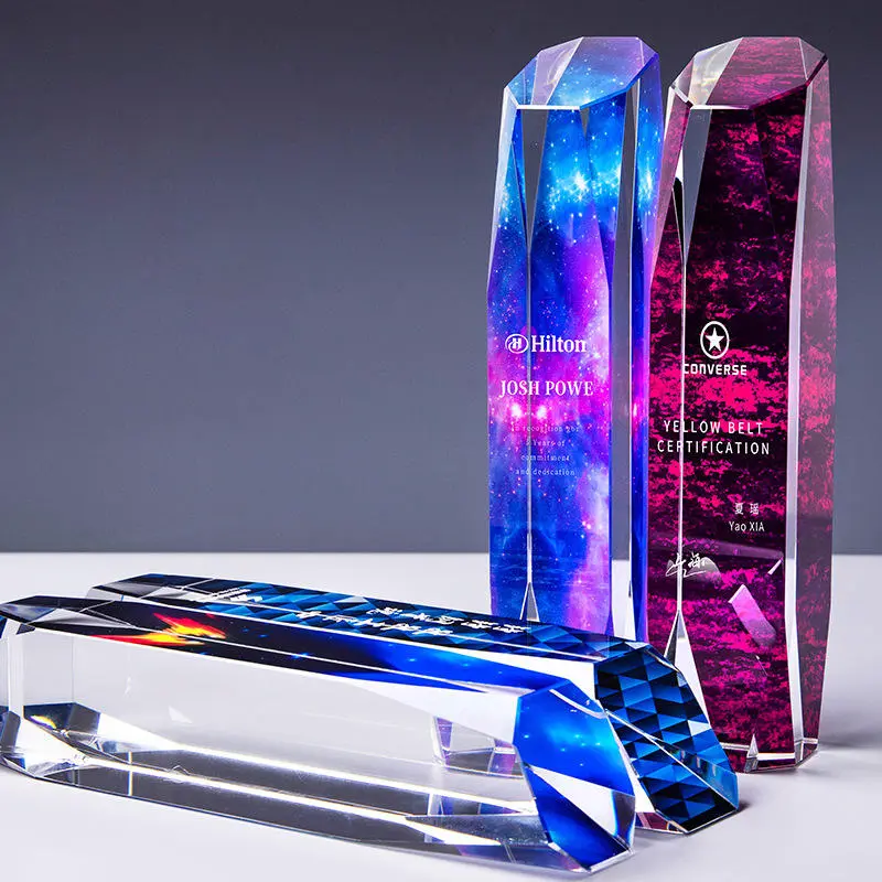 Cúp pha lê trụ vuông vát mã 274